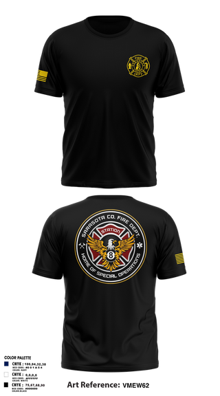 Old School Cotton Feel Shirt, Sarasota County Fire Department, , Teamtime, Team time, sublimation, custom sports apparel, team uniforms, spirit wear, spiritwear, sports uniforms, custom shirts, team store, custom team store, fundraiser sports, apparel fundraiser