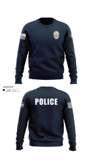 Crew Neck Sweatshirt, Miami Police Department, , Teamtime, Team time, sublimation, custom sports apparel, team uniforms, spirit wear, spiritwear, sports uniforms, custom shirts, team store, custom team store, fundraiser sports, apparel fundraiser