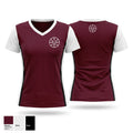 Auburn Maroons Women's Short Sleeve V-neck Shirt - 1