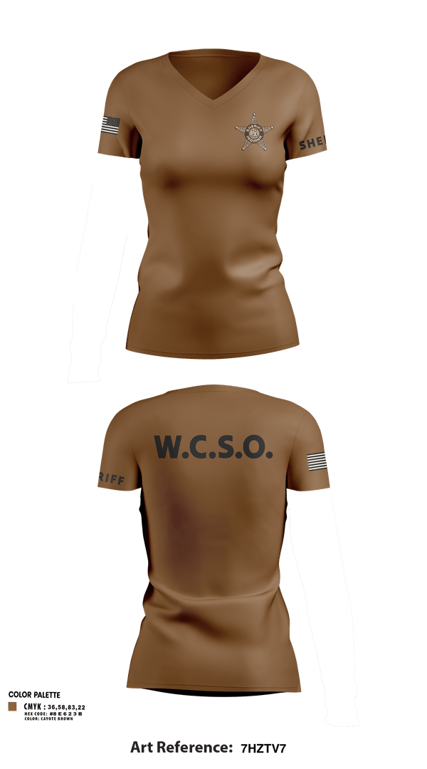 Womens Short Sleeve Vneck Shirt, Washington County Sheriff’s Office, Police, Teamtime, Team time, sublimation, custom sports apparel, team uniforms, spirit wear, spiritwear, sports uniforms, custom shirts, team store, custom team store, fundraiser sports, apparel fundraiser