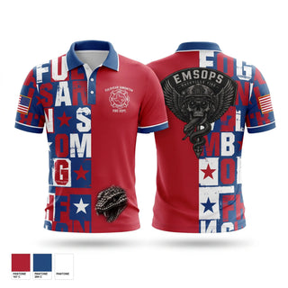 Short Sleeve Performance Polo, Fulshear Simonton FD, Fire Department, Teamtime, Team time, sublimation, custom sports apparel, team uniforms, spirit wear, spiritwear, sports uniforms, custom shirts, team store, custom team store, fundraiser sports, apparel fundraiser