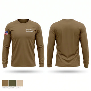 Long Sleeve Performance Shirt, Vinton Police Department, Police, Teamtime, Team time, sublimation, custom sports apparel, team uniforms, spirit wear, spiritwear, sports uniforms, custom shirts, team store, custom team store, fundraiser sports, apparel fundraiser