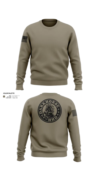 Crew Neck Sweatshirt, HHD, 627TH Hospital Center, , Teamtime, Team time, sublimation, custom sports apparel, team uniforms, spirit wear, spiritwear, sports uniforms, custom shirts, team store, custom team store, fundraiser sports, apparel fundraiser