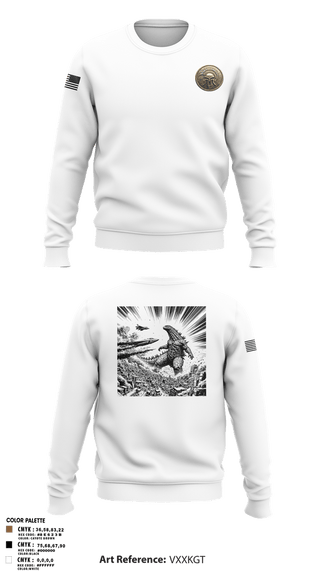 Crew Neck Sweatshirt, Vfa-147, Navy, Teamtime, Team time, sublimation, custom sports apparel, team uniforms, spirit wear, spiritwear, sports uniforms, custom shirts, team store, custom team store, fundraiser sports, apparel fundraiser