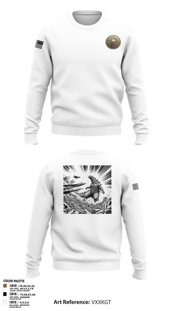 Crew Neck Sweatshirt, Vfa-147, Navy, Teamtime, Team time, sublimation, custom sports apparel, team uniforms, spirit wear, spiritwear, sports uniforms, custom shirts, team store, custom team store, fundraiser sports, apparel fundraiser