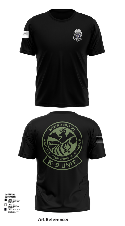MDWFP K9 21939837 Short Sleeve Performance Shirt - 102