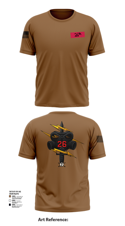 26th CM Co 80721197 Short Sleeve Performance Shirt - 106