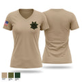 S.S.U Women's Short Sleeve V-neck Shirt - 1