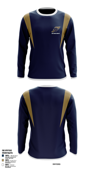 Long Sleeve Performance Shirt, King School Cross Country, Cross Country, Teamtime, Team time, sublimation, custom sports apparel, team uniforms, spirit wear, spiritwear, sports uniforms, custom shirts, team store, custom team store, fundraiser sports, apparel fundraiser