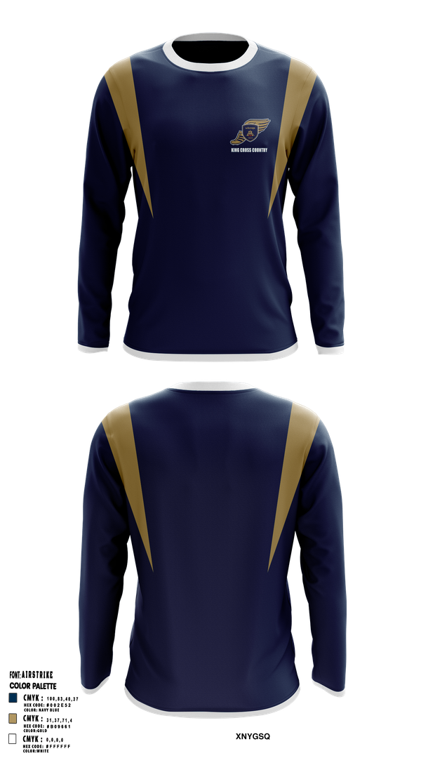 Long Sleeve Performance Shirt, King School Cross Country, Cross Country, Teamtime, Team time, sublimation, custom sports apparel, team uniforms, spirit wear, spiritwear, sports uniforms, custom shirts, team store, custom team store, fundraiser sports, apparel fundraiser