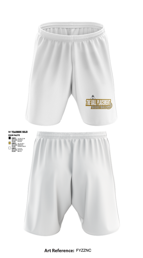 Athletic Shorts With Pockets, Ball Placement, Men's Basketball, Teamtime, Team time, sublimation, custom sports apparel, team uniforms, spirit wear, spiritwear, sports uniforms, custom shirts, team store, custom team store, fundraiser sports, apparel fundraiser