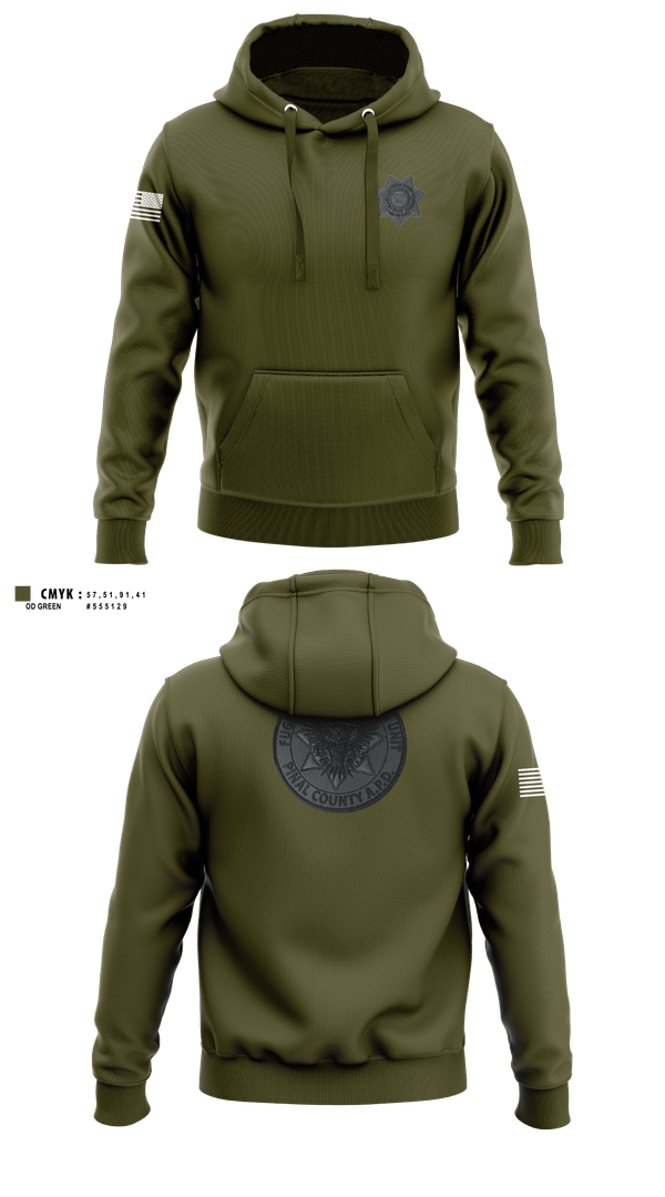 Hoodie, Pinal County Adult Probation Fugitive Apprehension Unit, Police, Teamtime, Team time, sublimation, custom sports apparel, team uniforms, spirit wear, spiritwear, sports uniforms, custom shirts, team store, custom team store, fundraiser sports, apparel fundraiser