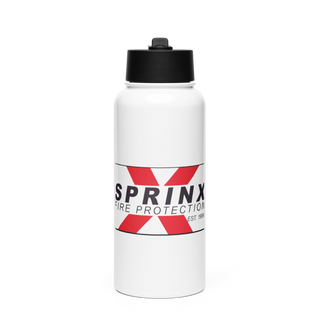 SPRINX FIRE PROTECTION 22334846 Stainless Steel Water Bottle with a Straw Lid