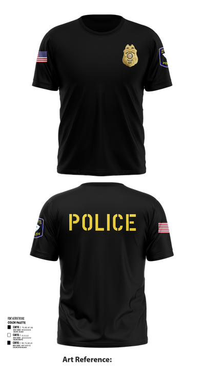 New Ellenton Police Department 612730 Short Sleeve Performance Shirt - 1