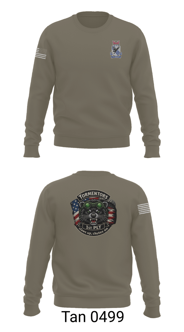 Crew Neck Sweatshirt, A CO 2-505, Army, Teamtime, Team time, sublimation, custom sports apparel, team uniforms, spirit wear, spiritwear, sports uniforms, custom shirts, team store, custom team store, fundraiser sports, apparel fundraiser