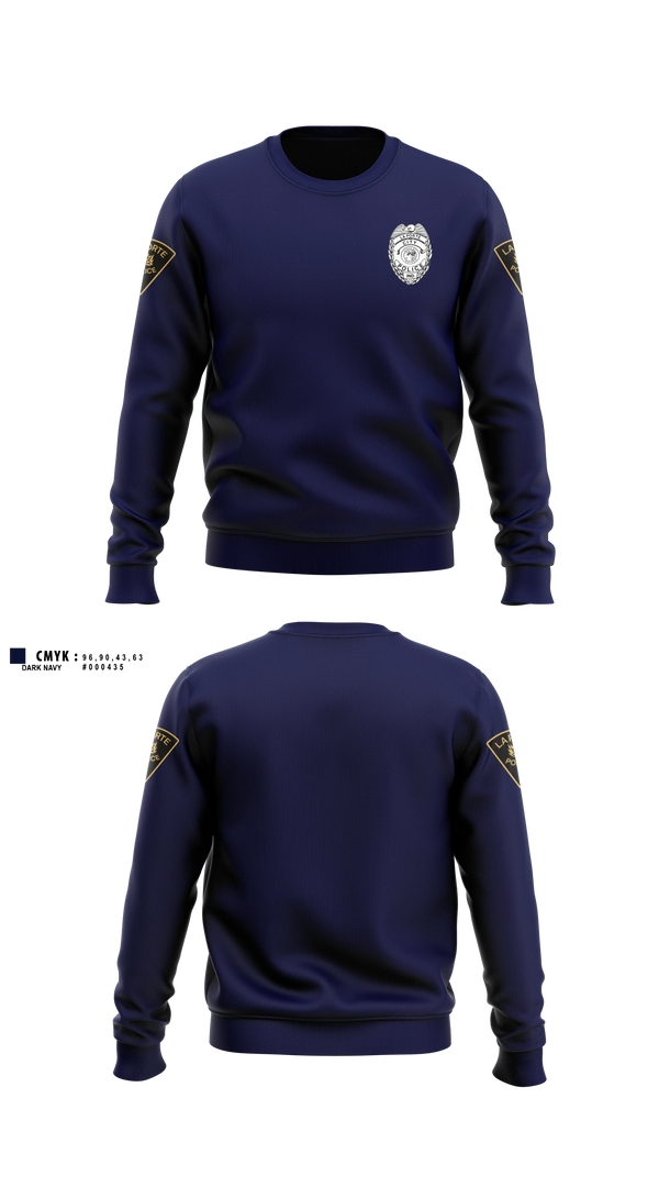 Crew Neck Sweatshirt, City of LaPorte Police Department, Police, Teamtime, Team time, sublimation, custom sports apparel, team uniforms, spirit wear, spiritwear, sports uniforms, custom shirts, team store, custom team store, fundraiser sports, apparel fundraiser