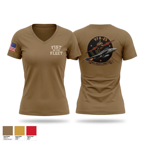 Womens Short Sleeve Vneck Shirt, VFA-25, Navy, Teamtime, Team time, sublimation, custom sports apparel, team uniforms, spirit wear, spiritwear, sports uniforms, custom shirts, team store, custom team store, fundraiser sports, apparel fundraiser