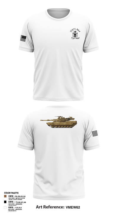 Death Row Platoon, Tomahawk Troop, 5/4 CAV, 2ABCT, 1ID 66483153 Short Sleeve Performance Shirt - 2