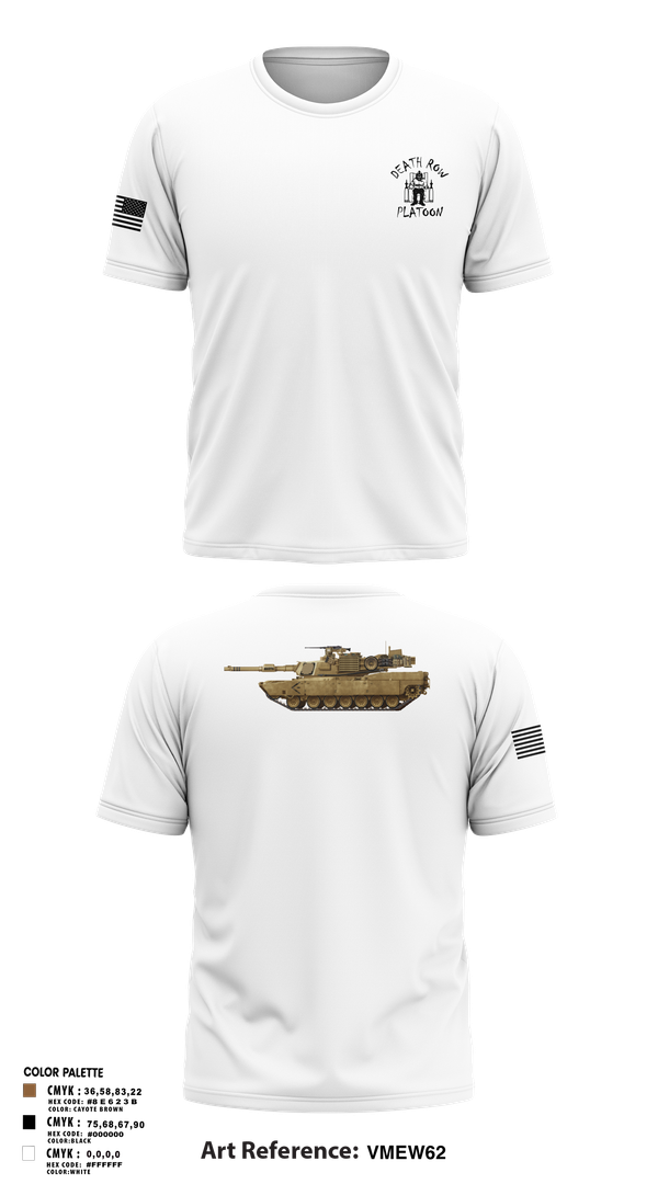 Old School Cotton Feel Shirt, Death Row Platoon, Tomahawk Troop, 5/4 CAV, 2ABCT, 1ID, , Teamtime, Team time, sublimation, custom sports apparel, team uniforms, spirit wear, spiritwear, sports uniforms, custom shirts, team store, custom team store, fundraiser sports, apparel fundraiser