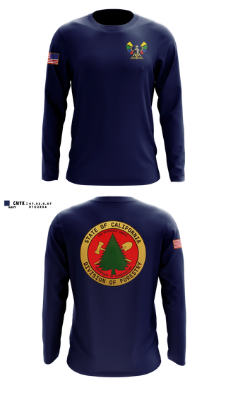 Long Sleeve Performance Shirt, CALFIRE Rainbow Fire Center, Fire Department, Teamtime, Team time, sublimation, custom sports apparel, team uniforms, spirit wear, spiritwear, sports uniforms, custom shirts, team store, custom team store, fundraiser sports, apparel fundraiser