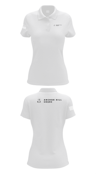 Womens Short Sleeve Performance Polo, anchor hill, Baseball, Teamtime, Team time, sublimation, custom sports apparel, team uniforms, spirit wear, spiritwear, sports uniforms, custom shirts, team store, custom team store, fundraiser sports, apparel fundraiser