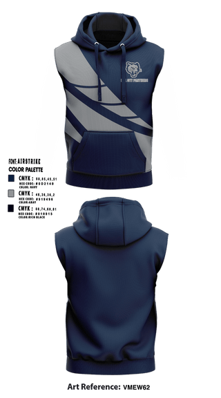 Sleeveless Hoodie, Mel Ott Panthers, Baseball, Teamtime, Team time, sublimation, custom sports apparel, team uniforms, spirit wear, spiritwear, sports uniforms, custom shirts, team store, custom team store, fundraiser sports, apparel fundraiser