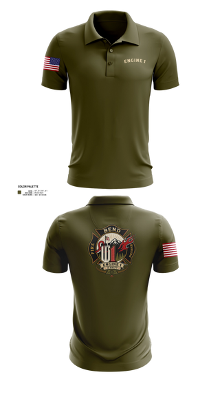 Short Sleeve Performance Polo, Engine 1, Fire Department, Teamtime, Team time, sublimation, custom sports apparel, team uniforms, spirit wear, spiritwear, sports uniforms, custom shirts, team store, custom team store, fundraiser sports, apparel fundraiser