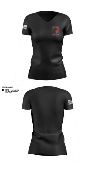 Womens Short Sleeve Vneck Shirt, Perseverance, Army, Teamtime, Team time, sublimation, custom sports apparel, team uniforms, spirit wear, spiritwear, sports uniforms, custom shirts, team store, custom team store, fundraiser sports, apparel fundraiser