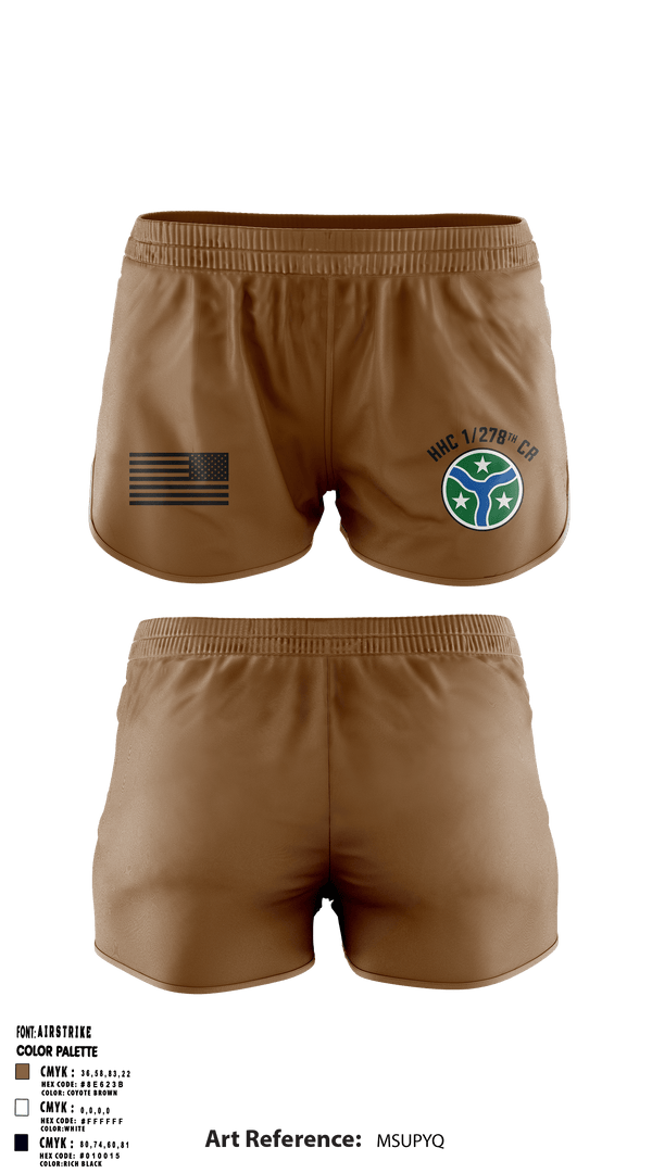 Ranger Panties, HHC 278TH CR, National Guard, Teamtime, Team time, sublimation, custom sports apparel, team uniforms, spirit wear, spiritwear, sports uniforms, custom shirts, team store, custom team store, fundraiser sports, apparel fundraiser