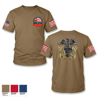 Old School Cotton Feel Shirt, AIMD Iwakuni, Navy, Teamtime, Team time, sublimation, custom sports apparel, team uniforms, spirit wear, spiritwear, sports uniforms, custom shirts, team store, custom team store, fundraiser sports, apparel fundraiser