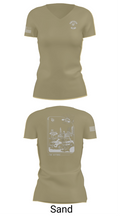 Columbus Division of Police- 8C Company 60108409 Women's Short Sleeve V-neck Shirt - 84