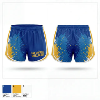 Womens Shorts, Bay Springs Bulldogs, Baseball, Teamtime, Team time, sublimation, custom sports apparel, team uniforms, spirit wear, spiritwear, sports uniforms, custom shirts, team store, custom team store, fundraiser sports, apparel fundraiser