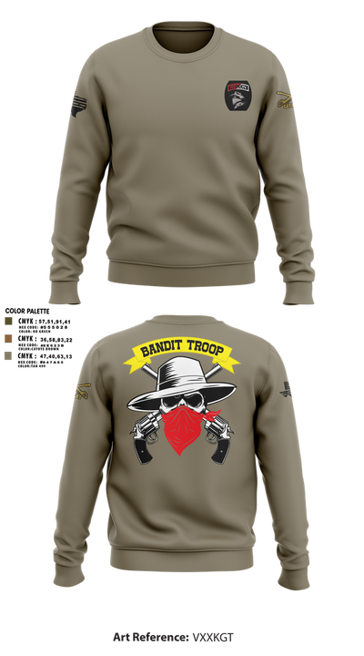 6-9 bandit troop 89460450 Crew Neck Sweatshirt - 3