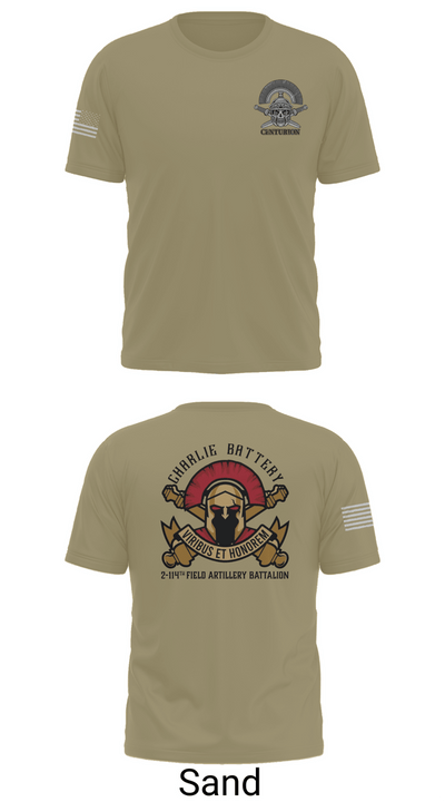 Charlie BTRY 2-114th FA 81101769 Short Sleeve Performance Shirt - 91