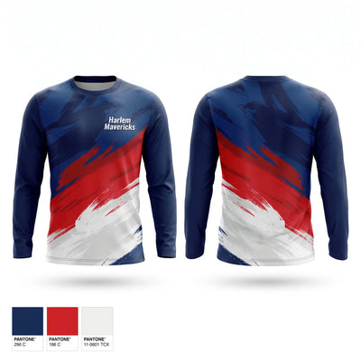 Harlem Mavericks Long Sleeve Performance Shirt 2