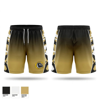 Cement High School Basketball Athletic Shorts With Pockets - 1