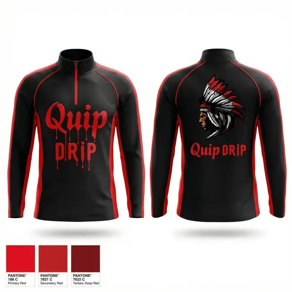 Quarter Zip Jacket, Aliquippa Quips, , Teamtime, Team time, sublimation, custom sports apparel, team uniforms, spirit wear, spiritwear, sports uniforms, custom shirts, team store, custom team store, fundraiser sports, apparel fundraiser