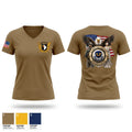 Trial Judiciary Women's Short Sleeve V-neck Shirt - 1