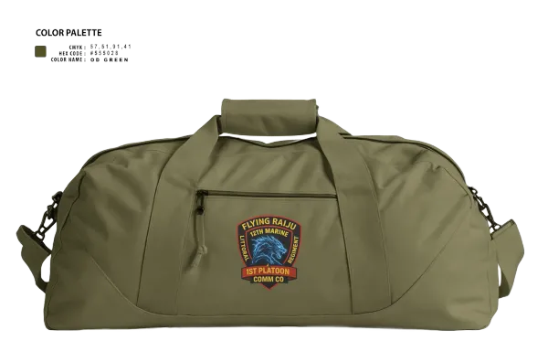 Duffle Bag, 12th MLR Headquarters Element, Marines, Teamtime, Team time, sublimation, custom sports apparel, team uniforms, spirit wear, spiritwear, sports uniforms, custom shirts, team store, custom team store, fundraiser sports, apparel fundraiser
