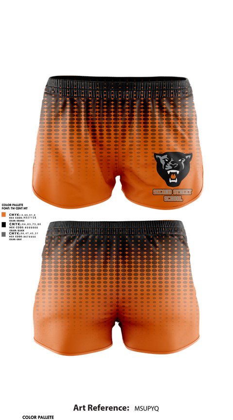 Womens Shorts, Second Street School, Spirit Store, Teamtime, Team time, sublimation, custom sports apparel, team uniforms, spirit wear, spiritwear, sports uniforms, custom shirts, team store, custom team store, fundraiser sports, apparel fundraiser