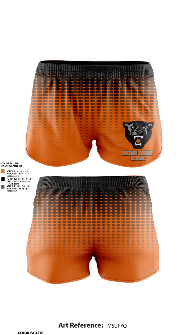 Womens Shorts, Second Street School, Spirit Store, Teamtime, Team time, sublimation, custom sports apparel, team uniforms, spirit wear, spiritwear, sports uniforms, custom shirts, team store, custom team store, fundraiser sports, apparel fundraiser