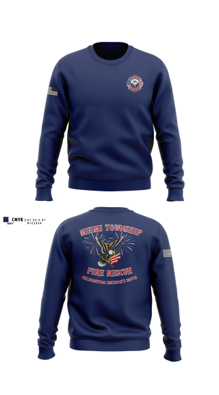 Crew Neck Sweatshirt, Miami Twp Fire Rescue, Fire Department, Teamtime, Team time, sublimation, custom sports apparel, team uniforms, spirit wear, spiritwear, sports uniforms, custom shirts, team store, custom team store, fundraiser sports, apparel fundraiser