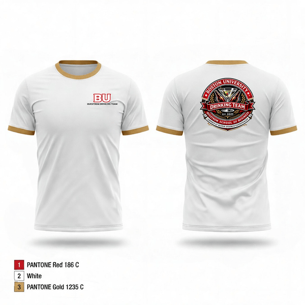 Short Sleeve Performance Shirt, BU Questrom Drinking Team, , Teamtime, Team time, sublimation, custom sports apparel, team uniforms, spirit wear, spiritwear, sports uniforms, custom shirts, team store, custom team store, fundraiser sports, apparel fundraiser