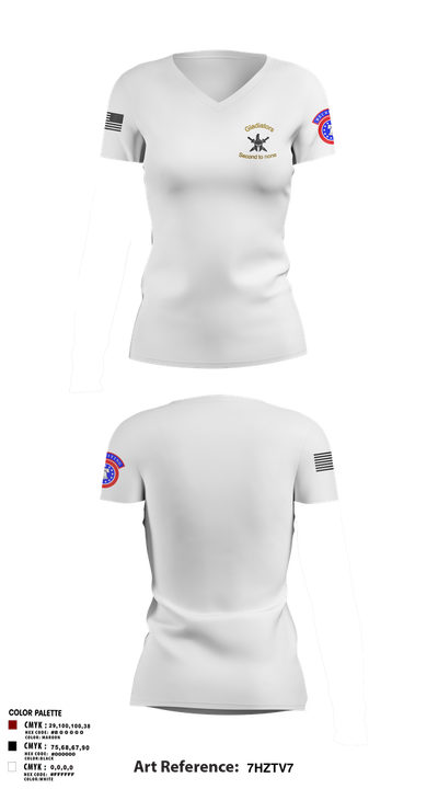 2ND MRBN 38702698 Women's Short Sleeve V-neck Shirt - 2