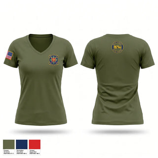 Womens Short Sleeve Vneck Shirt, 2D DSB, Marines, Teamtime, Team time, sublimation, custom sports apparel, team uniforms, spirit wear, spiritwear, sports uniforms, custom shirts, team store, custom team store, fundraiser sports, apparel fundraiser