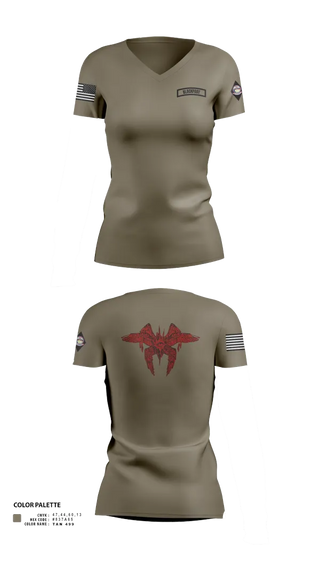 Womens Short Sleeve Vneck Shirt, Blackfoot 2nd platoon, , Teamtime, Team time, sublimation, custom sports apparel, team uniforms, spirit wear, spiritwear, sports uniforms, custom shirts, team store, custom team store, fundraiser sports, apparel fundraiser