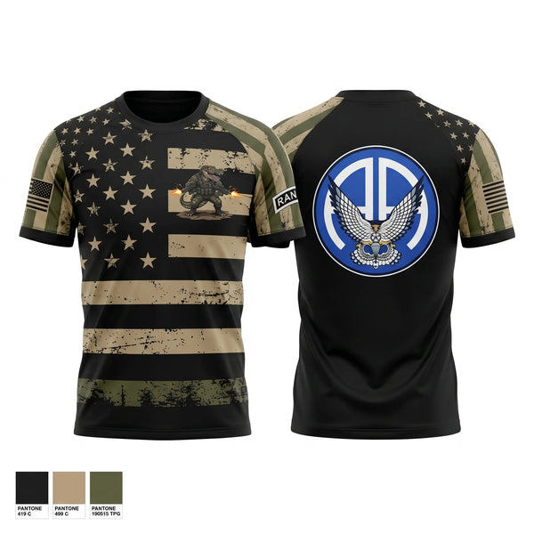 Short Sleeve Performance Shirt, A Co 2-325 AIR, Army, Teamtime, Team time, sublimation, custom sports apparel, team uniforms, spirit wear, spiritwear, sports uniforms, custom shirts, team store, custom team store, fundraiser sports, apparel fundraiser