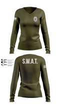 GRATIS SWAT TEAM 58848814 Women's Long Sleeve V-neck Shirt - 101