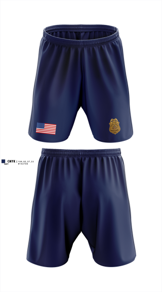 Athletic Shorts With Pockets, Federal Reserve Law Enforcement Unit, Police, Teamtime, Team time, sublimation, custom sports apparel, team uniforms, spirit wear, spiritwear, sports uniforms, custom shirts, team store, custom team store, fundraiser sports, apparel fundraiser