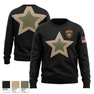 Crew Neck Sweatshirt, Adams County Sheriff, Police, Teamtime, Team time, sublimation, custom sports apparel, team uniforms, spirit wear, spiritwear, sports uniforms, custom shirts, team store, custom team store, fundraiser sports, apparel fundraiser